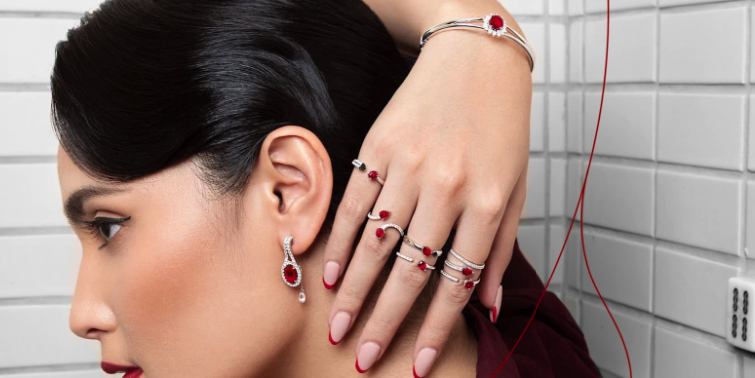 model cincin batu ruby wanita